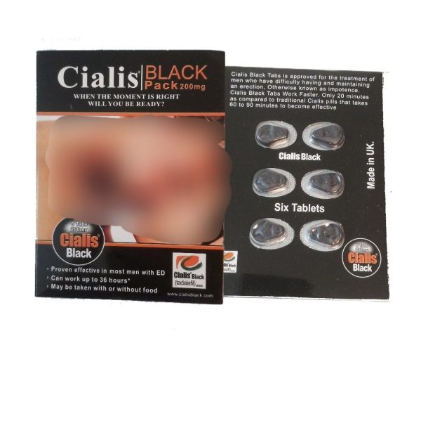 قرص سیالیس مشکی 6 عددی Cialis black
